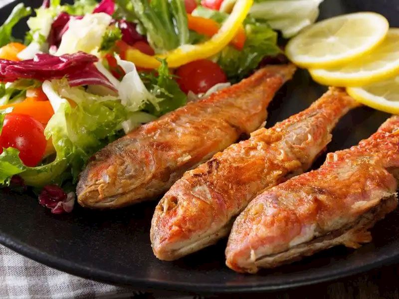 Пържен барбун